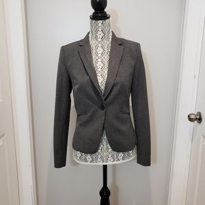 H&M fitted women's blazer, gray, size 6 or medium